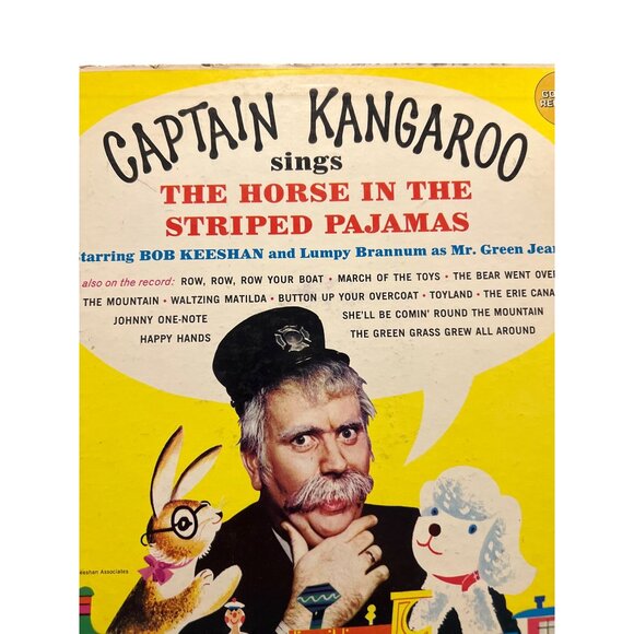 Vintage Captain Kangaroo Sings Horse In Striped Pajamas Record Vinyl LP - Picture 2 of 3